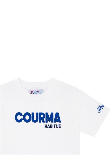 Cream cotton T-shirt for children MC2 SAINT BARTH | 00649I/ANPANNA